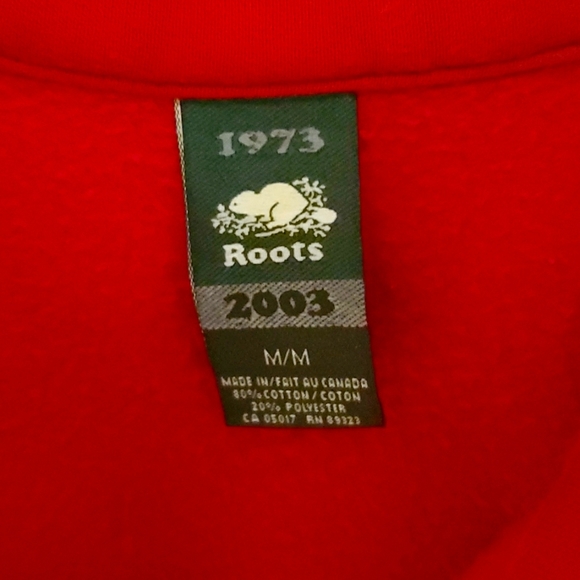 Red Roots Half Zip Canada Sweatshirt - Picture 2 of 5